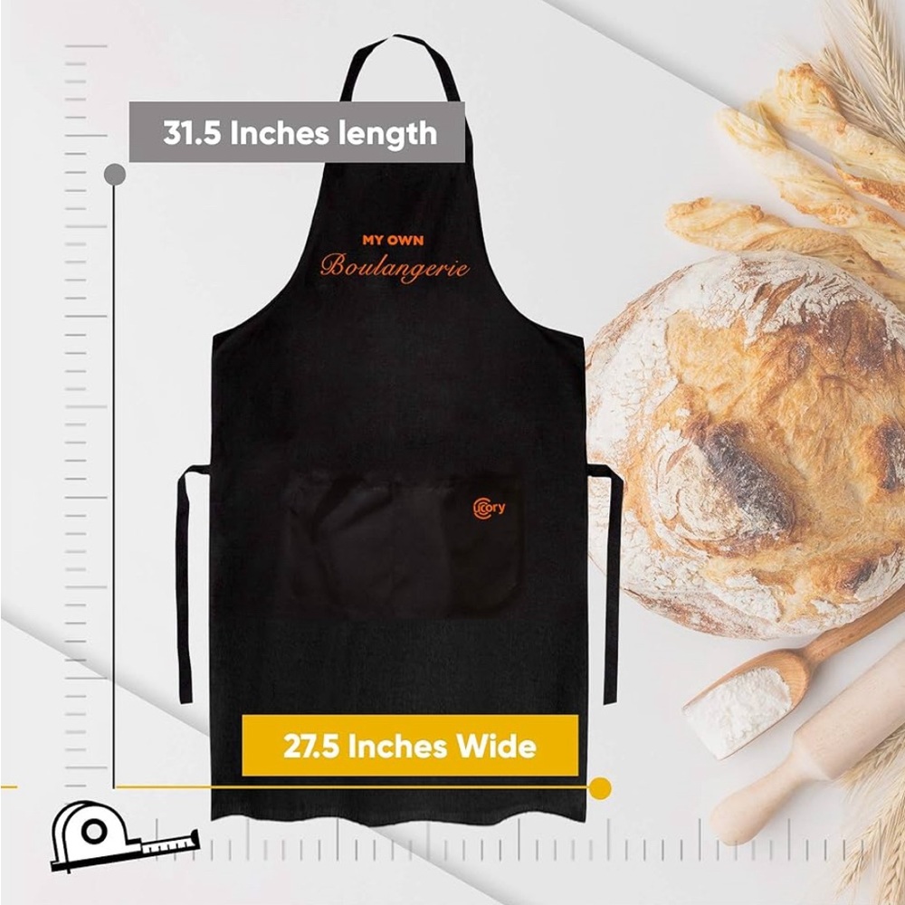 Black cooking /baking apron - brand new